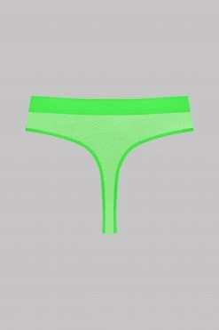 Maison Close High-waist Thong - Corps à Corps Neon - Neon Green