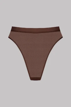 Maison Close High Waist Thong - Corps à Corps - Brown