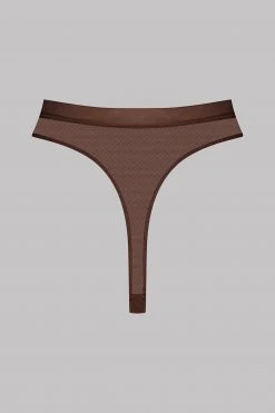Maison Close High Waist Thong - Corps à Corps - Brown