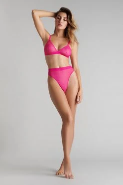 Maison Close High-waist Thong - Corps à Corps Neon - Neon Pink