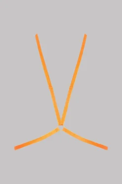 Maison Close Signatures Harness - Signature - Neon Orange/Gold