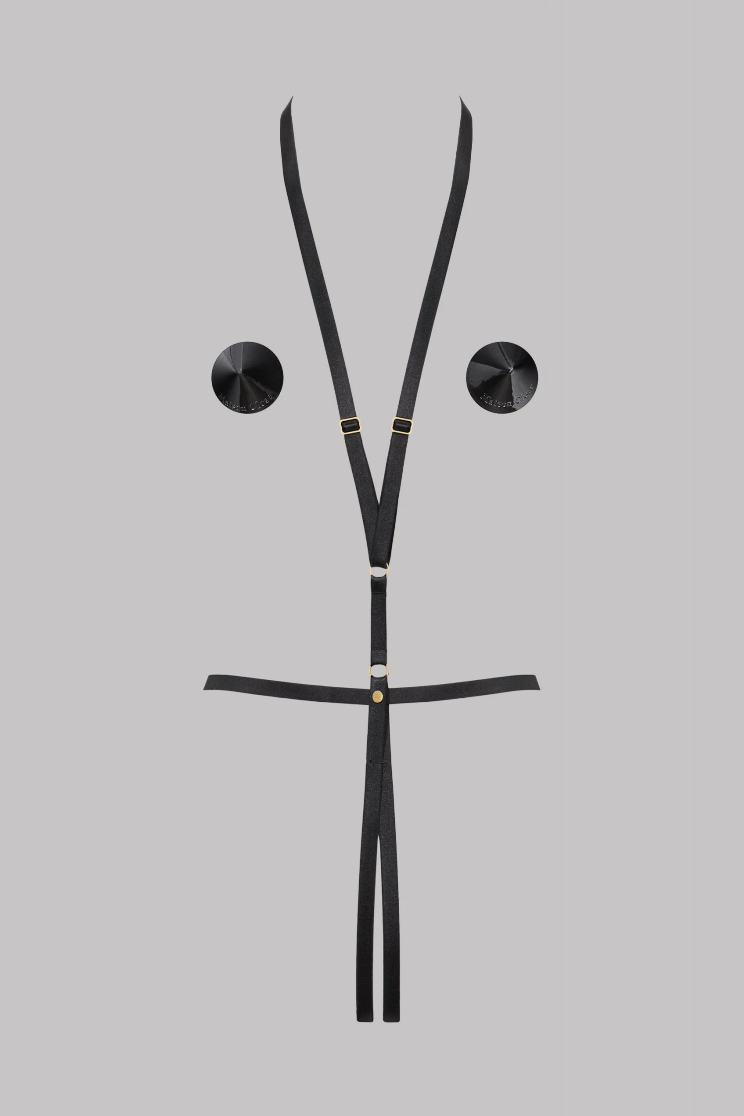 Maison Close Harness & Nipple Covers - Jeux Magnétiques - TU Maison Close Harness & Nipple Covers - Jeux Magnétiques - TU