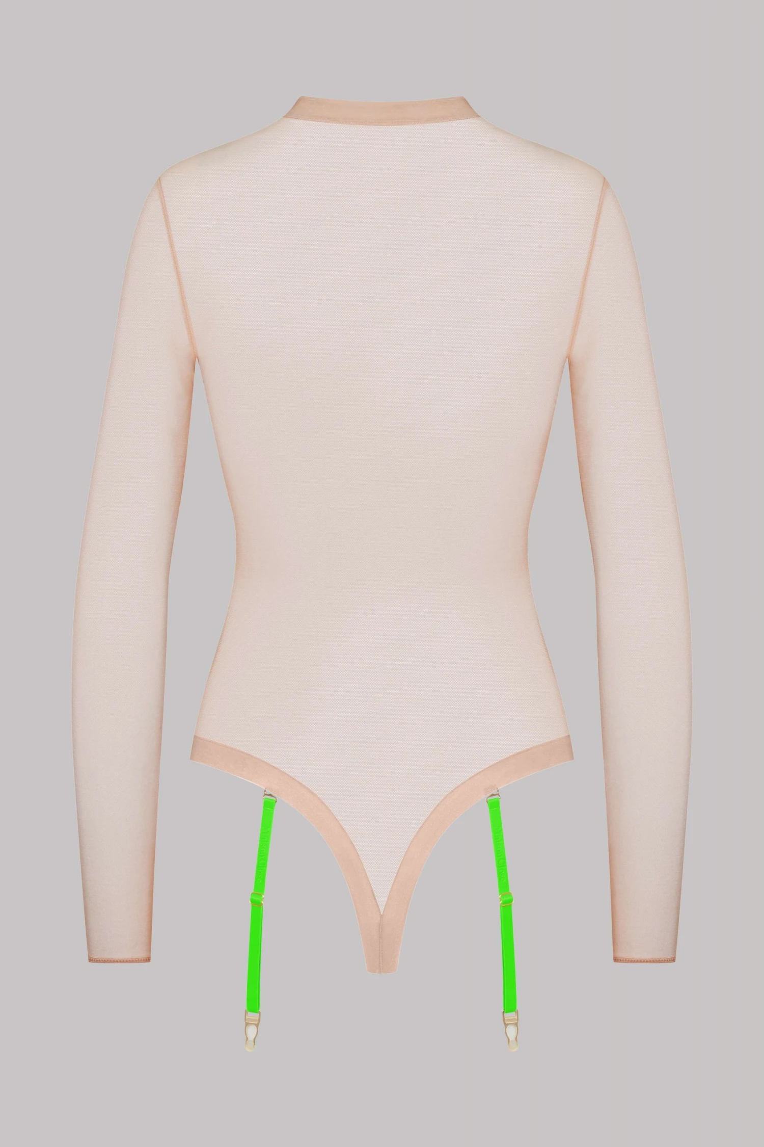 Maison Close Thong Body With Suspenders - Corps à Corps - Nude/Neon Green/Gold 6 Maison Close Thong Body With Suspenders - Corps à Corps - Nude/Neon Green/Gold