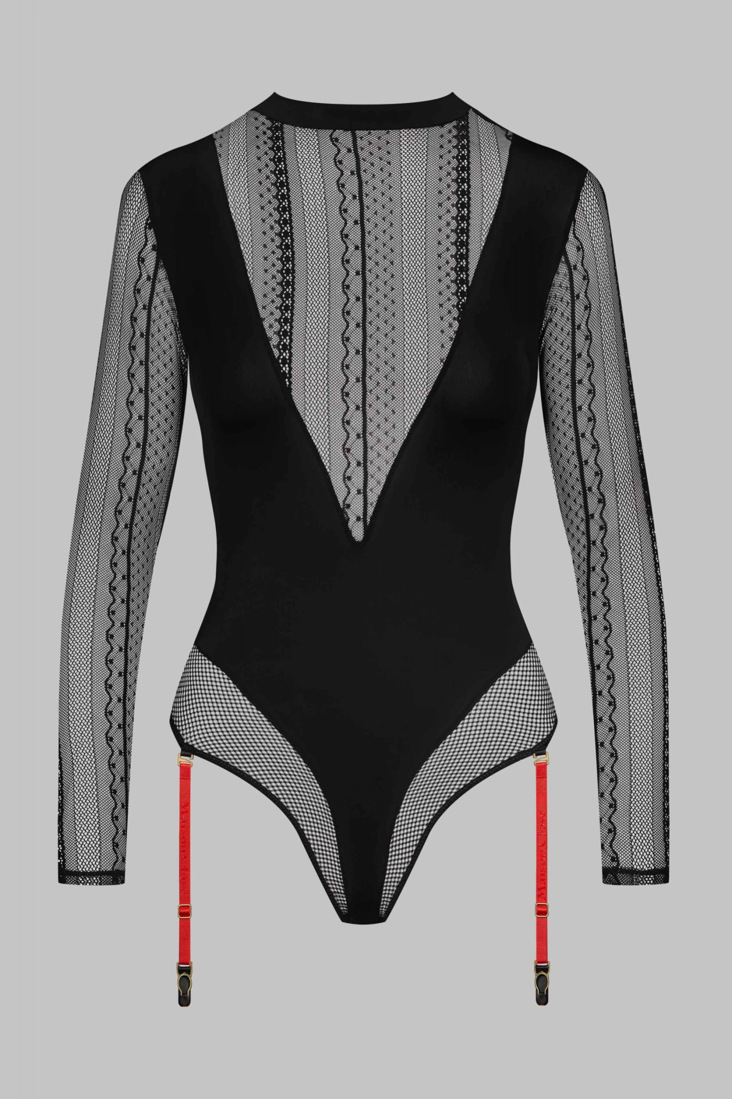 Maison Close Thong Bodysuit With Suspenders - Sacré Cœur - Black Sacré Coeur Maison Close Thong Bodysuit With Suspenders - Sacré Cœur - Black Sacré Coeur
