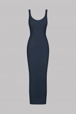 Maison Close Long Dress - La Femme Amazone - Dark Gray