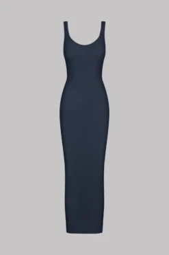 Maison Close Long Dress - La Femme Amazone - Dark Gray