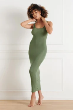 Maison Close Long Dress - La Femme Amazone - Khaki