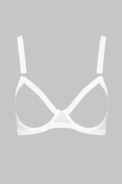 Maison Close Naked Breast Bra - Pure Tentation - White