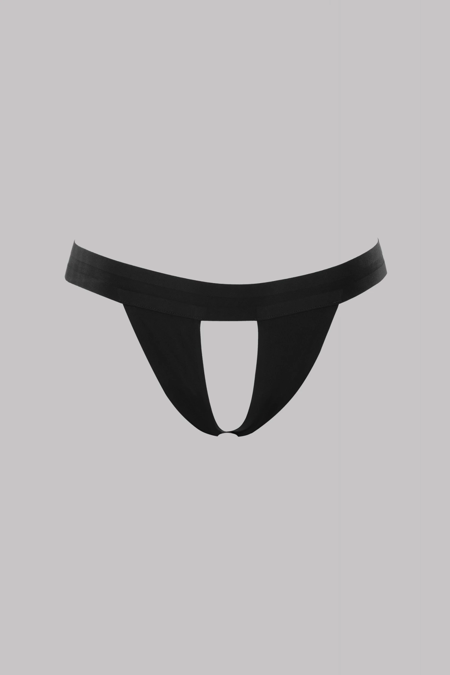Maison Close Open Thong - Tapage Nocturne - Black 4 Maison Close Open Thong - Tapage Nocturne - Black