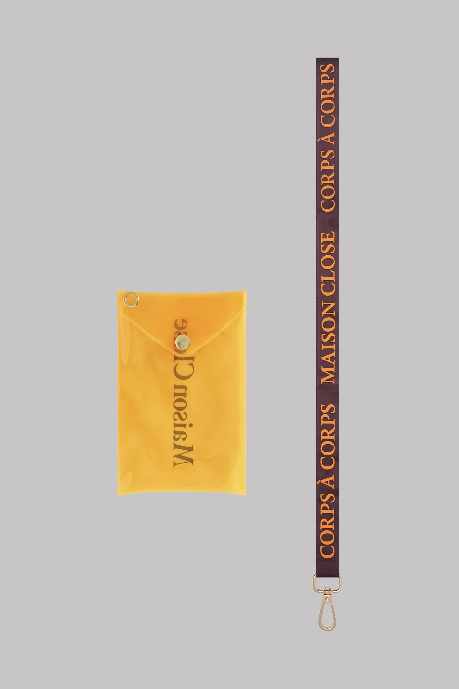 Maison Close Pouch With Keychain - Corps à Corps - Neon Orange Corps à Corps Néon 6 Maison Close Pouch With Keychain - Corps à Corps - Neon Orange Corps à Corps Néon