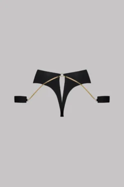 Maison Close Openable High Waist Thong - Tapage Nocturne - Black 17 Maison Close Openable High Waist Thong - Tapage Nocturne - Black