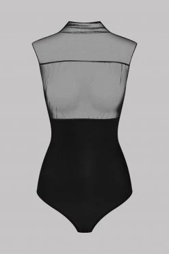 Maison Close Scarf Thong Body - Madame Rêve - Black