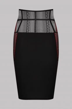 Maison Close Skirt - Sacré Cœur - Black