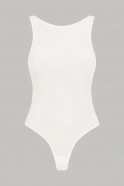 Maison Close Thong Body - La Femme Amazone - Ivory