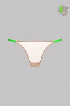 Maison Close Mini Thong - Corps à Corps - Nude/Neon Green/Gold 9 Maison Close Mini Thong - Corps à Corps - Nude/Neon Green/Gold