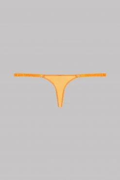 Maison Close Corps à Corps Néon Mini Thong - Corps à Corps Neon - Neon Orange/Gold