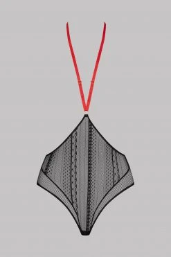 Maison Close High-waist Thong With Harness - Sacré Cœur - Black