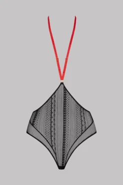 Maison Close High-waist Thong With Harness - Sacré Cœur - Black