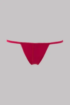 Maison Close Le Petit Secret Microfibre Open Thong - Le Petit Secret - Red