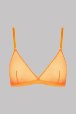 Maison Close Triangle Bra - Corps à Corps Neon - Neon Orange/Gold Corps à Corps Néon