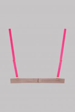 Maison Close Triangle Bra - Corps à Corps - Ginger Snap/Neon Pink/Gold 5 Maison Close Triangle Bra - Corps à Corps - Ginger Snap/Neon Pink/Gold