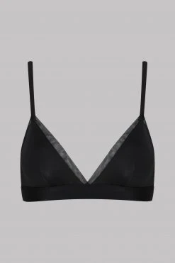 Maison Close Triangle Bra - Madame Rêve - Black