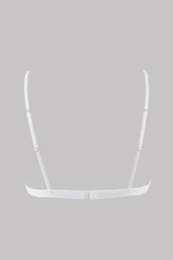 Maison Close Triangle Bra - Pure Tentation - White 9 Maison Close Triangle Bra - Pure Tentation - White