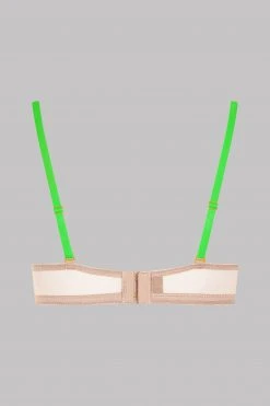 Maison Close Wire Bra - Corps à Corps - Nude/Neon Green/Gold
