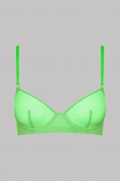 Maison Close Wire Bra - Corps à Corps Neon - Neon Green/Gold