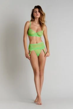 Maison Close Wire Bra - Corps à Corps Neon - Neon Green/Gold
