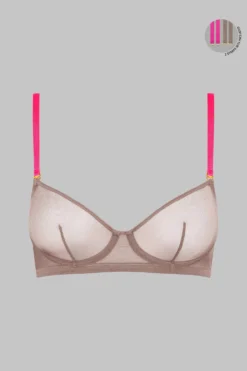 Maison Close Wire Bra - Corps à Corps - Ginger Snap/Neon Pink/Gold