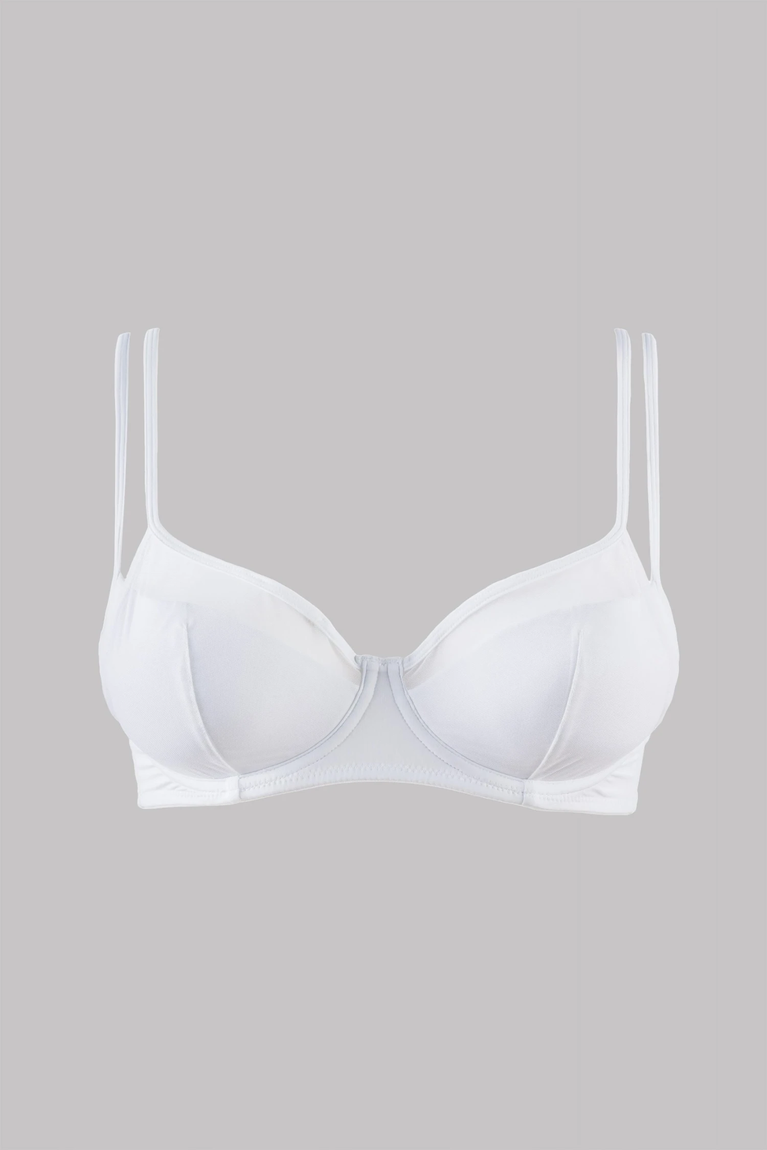 Maison Close Push-Up Bra Triangle Effect - Pure Tentation - White 4 Maison Close Push-Up Bra Triangle Effect - Pure Tentation - White