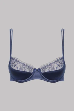 Maison Close 1/4 Cup Bra - Villa Satine - Navy Blue
