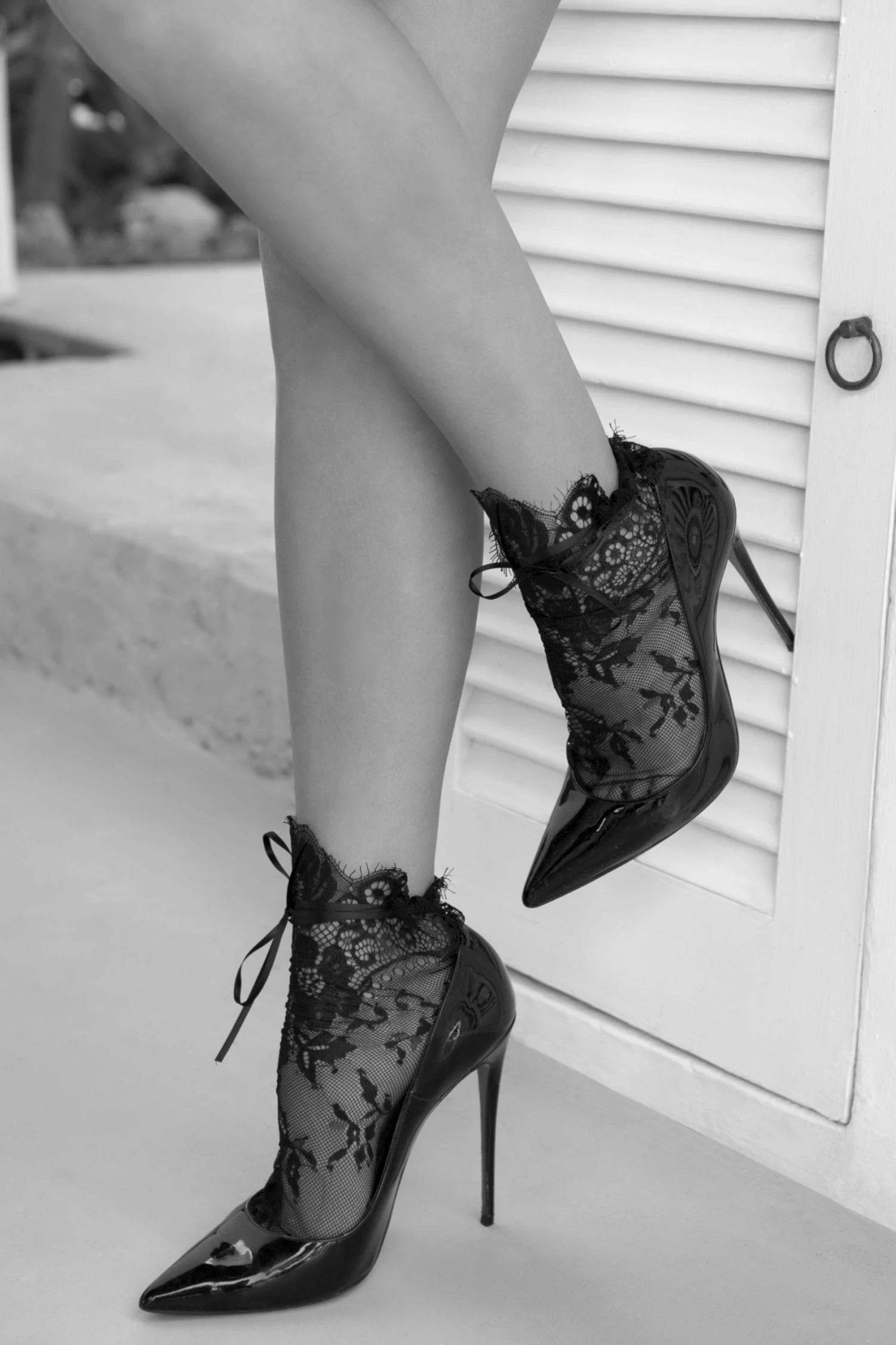 Maison Close Socks - Lace - Black Les Coquetteries 5 Maison Close Socks - Lace - Black Les Coquetteries