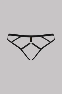 Maison Close Les Fétiches Velvet Open Panty - Black