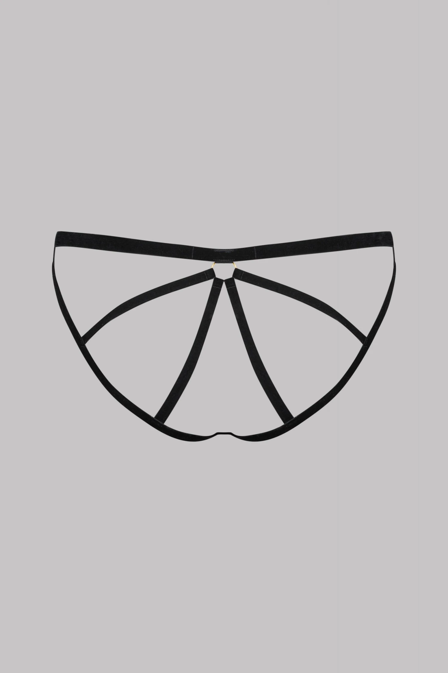 Maison Close Les Fétiches Velvet Open Panty - Black Maison Close Les Fétiches Velvet Open Panty - Black