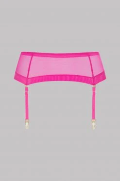 Maison Close Corps à Corps Néon Garter Belt - Corps à Corps Neon - Neon Pink/Gold