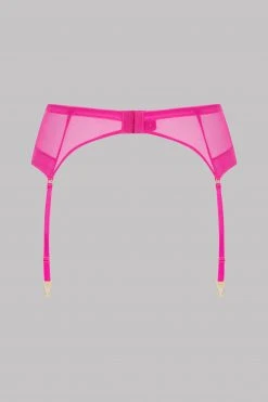 Maison Close Corps à Corps Néon Garter Belt - Corps à Corps Neon - Neon Pink/Gold