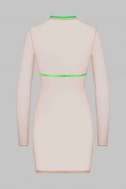 Maison Close Dress With Harness - Corps à Corps - Nude/Neon Green/Gold 11 Maison Close Dress With Harness - Corps à Corps - Nude/Neon Green/Gold