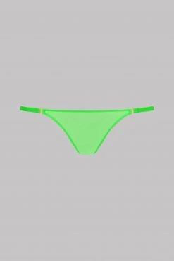 Maison Close Mini Thong - Corps à Corps Neon - Neon Green/Gold Corps à Corps Néon