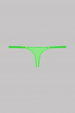 Maison Close Mini Thong - Corps à Corps Neon - Neon Green/Gold Corps à Corps Néon